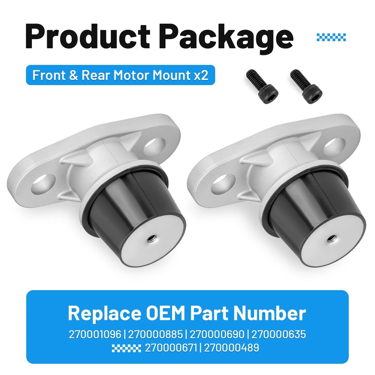 Front & Rear Engine Mounts for Sea-Doo RXP