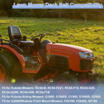 Lawn Mower Deck Belt for Kubota Mowers (RC54-B, RC54-FZ21)