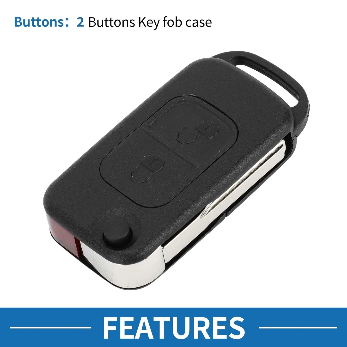 Keyless Entry Remote Key Shell Case for Mercedes Benz SLK Class (2000-2004)