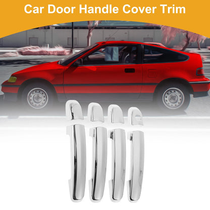 Car Door Handle Cover Trim for Suzuki Swift (2005–2017) Silver Tone
