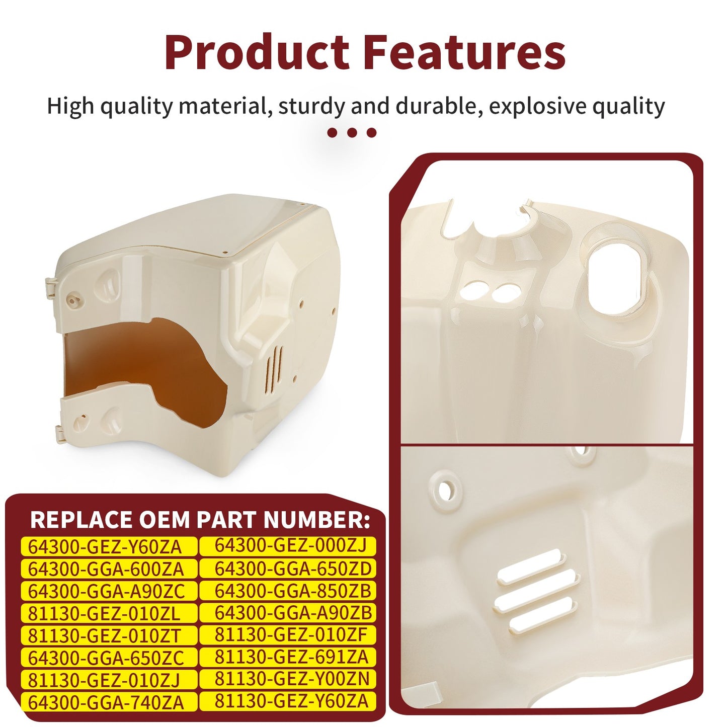 Beige Fender Set for Honda Ruckus 50 (2003–2024)