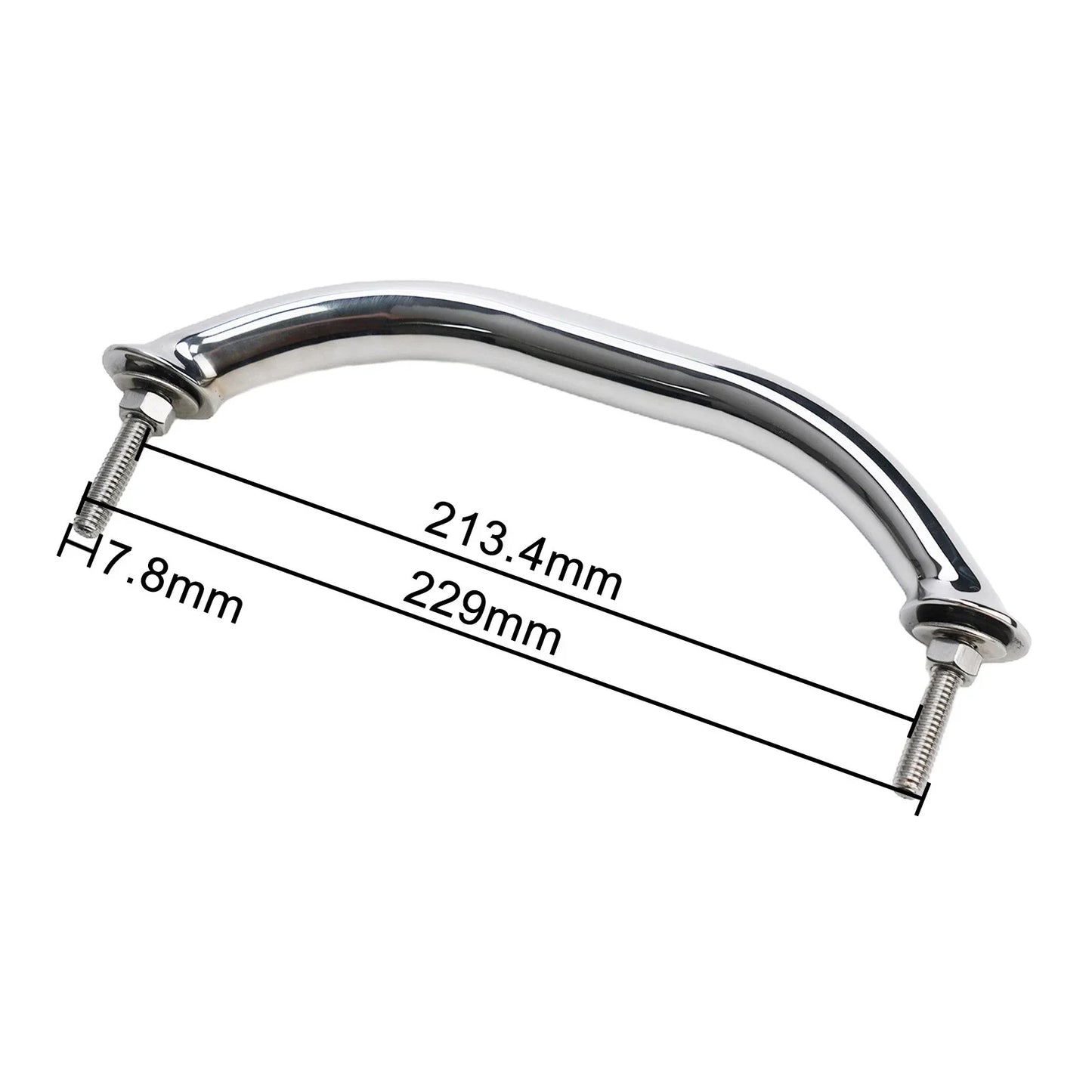 Grab Handle 8.3'' Heavy Duty Marine Boat Polished Silver