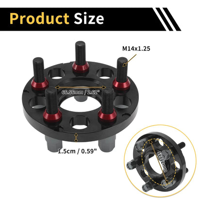 Wheel Spacers 66.56mm / 2.62" M14x1.25 for BMW Z4 G29 (2019-2020)