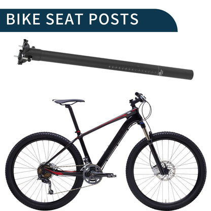 Bike Seat Post 31.8mm x 500mm for Light Saddle Tube Matte Black Carbon Fiber