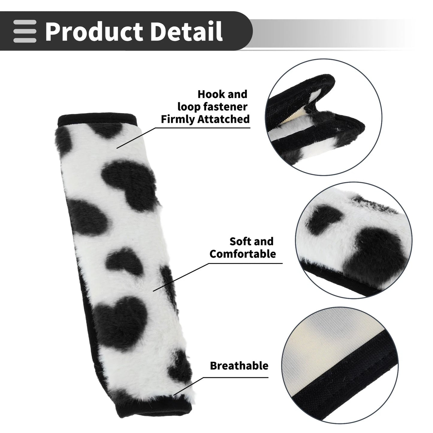 Seat Belt Cover Pad for Universal Fit (23cm)