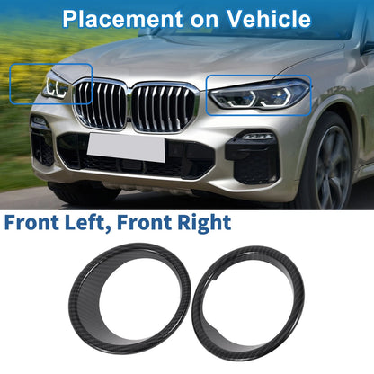 2X Headlight Trim Bezel for BMW X5 (2014–2018)