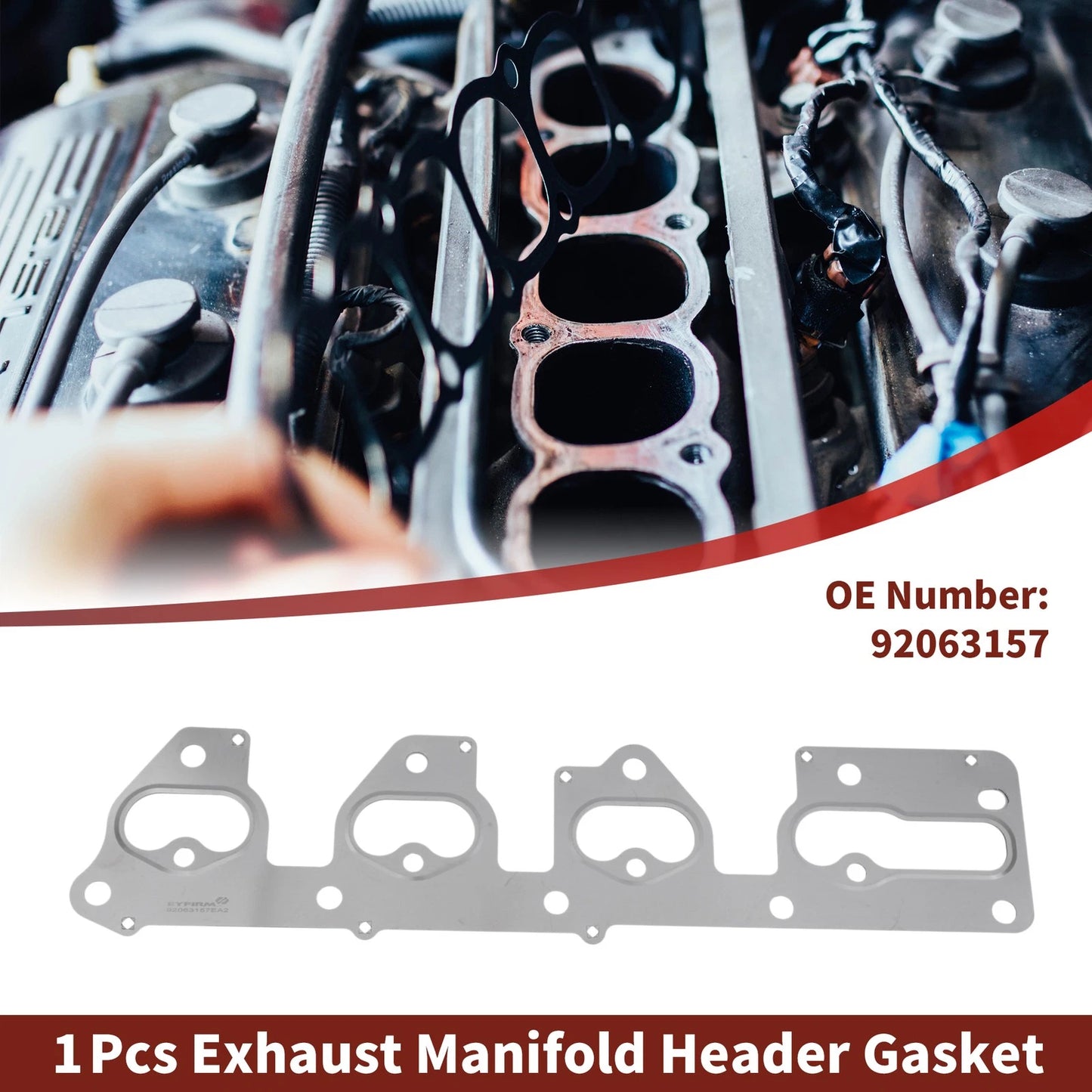 1 Pc Exhaust Manifold Header Gasket for Daewoo Nubira (1999–2002) No. 92063157