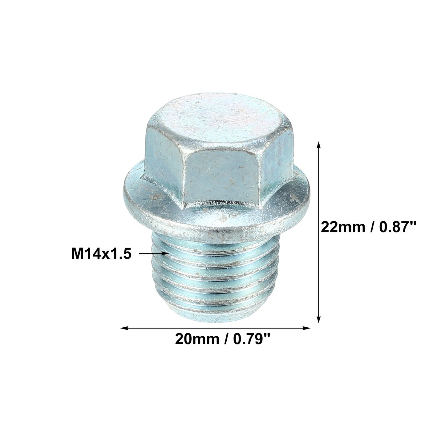 Set of 2 M14x1.5 Oil Drain Plug with Washer MD050316 for Mitsubishi