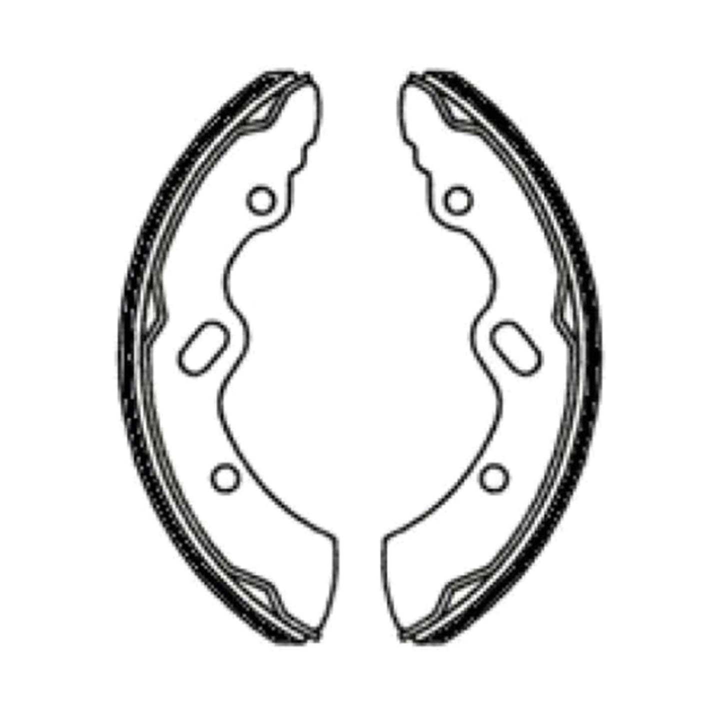 Set of 4 Brake Shoe Linings for Mitsubishi Canter (FE657–FE659)