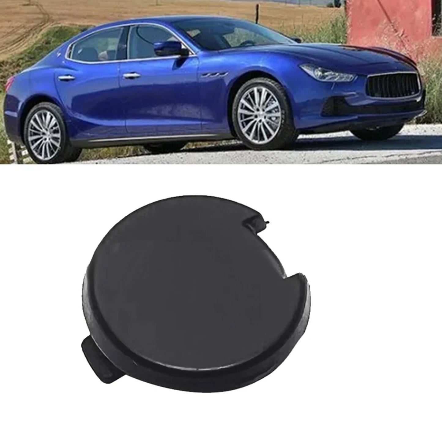 Front Bumper Tow Hook Cover Trim for Maserati Quattroporte (2014–2020)