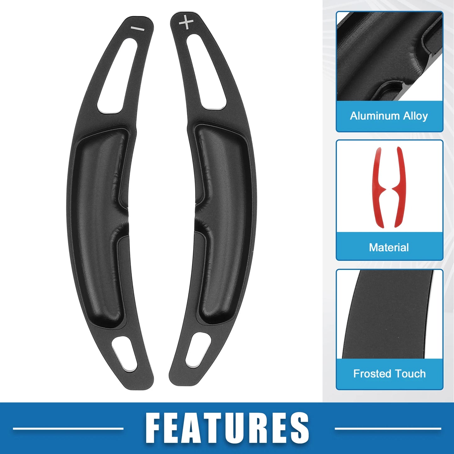 Set of 2 Steering Wheel Shift Paddle Covers for Porsche Cayenne (2011–2018)