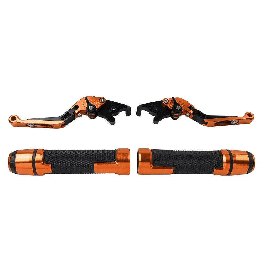 Folding Extendable Brake Clutch Levers Grips Set for Kawasaki ZX10R (2004-2023)