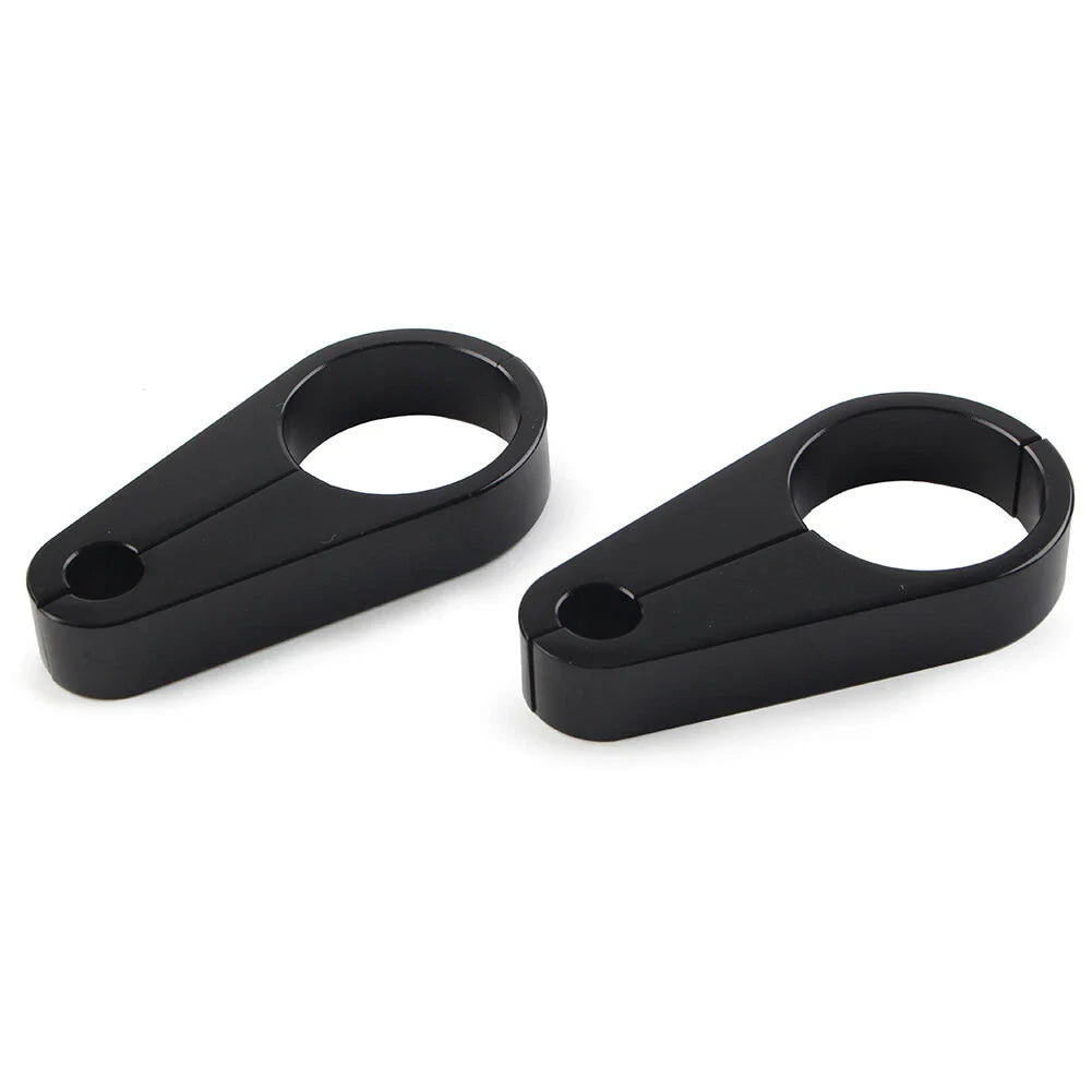 1.25" Handlebar Brake Clutch Cable Clamp for Harley Bike Black