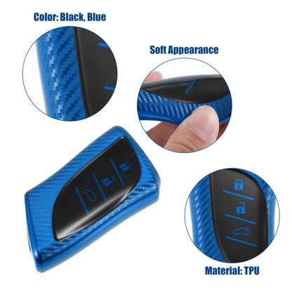 TPU Key Fob Cover Case for Lexus ES 2018-2020 (2 x Covers) Blue