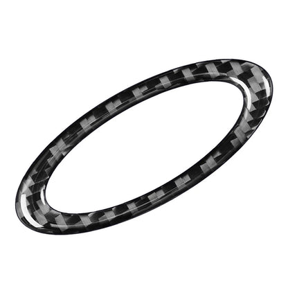 Steering Wheel Center Ring Cover Trim for Ford Mondeo (2013–2019) Carbon Fiber Black