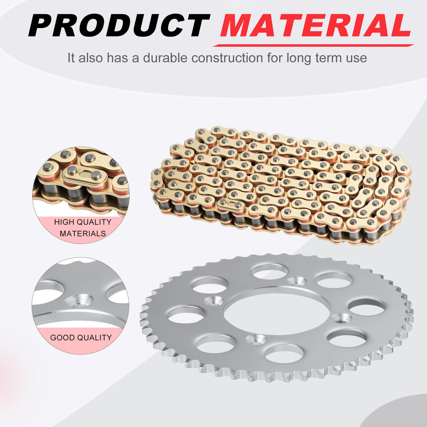Drive Sprocket Chain Kit for Honda XR100R CRF100F (2000–2023)