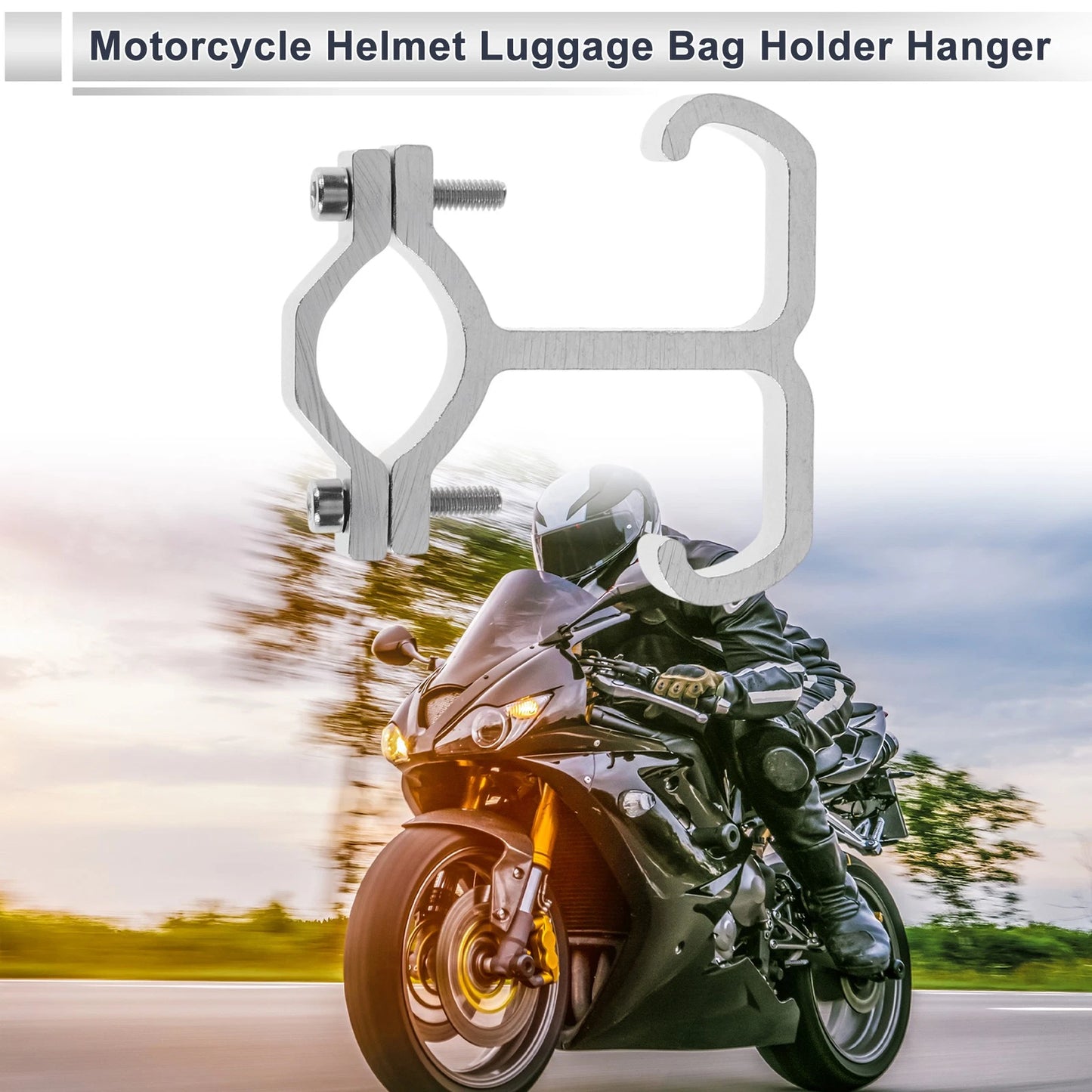 Set of 1 Aluminum Alloy Motorcycle Hanging Hook for Universal Models