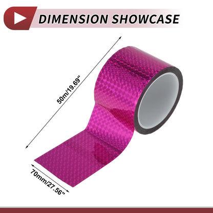 Pinstripe Tape 70mmx50m for Car Motorcycle Boat Laser Purple (1 Pcs)
