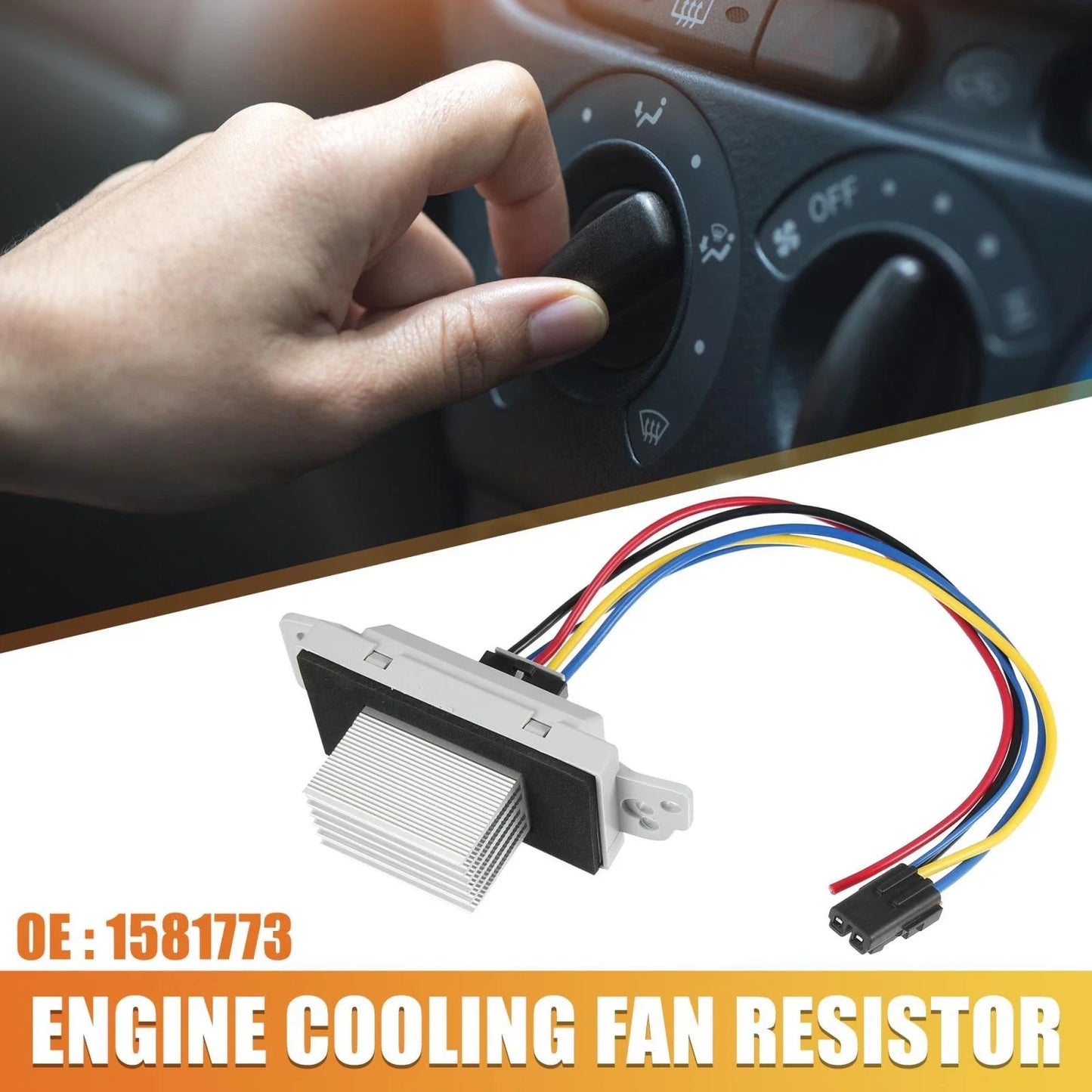 Engine Cooling Radiator Fan Resistor Kit for Chevrolet Silverado Tahoe (2007-2014)