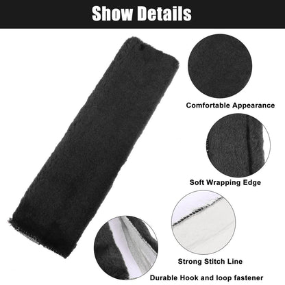 2X Seat Belt Pads for Universal Cars (Black)