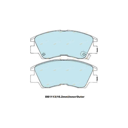 Set of 4 Bendix HD Front Disc Brake Pads for L300 Express Starwagon (1986–1994)