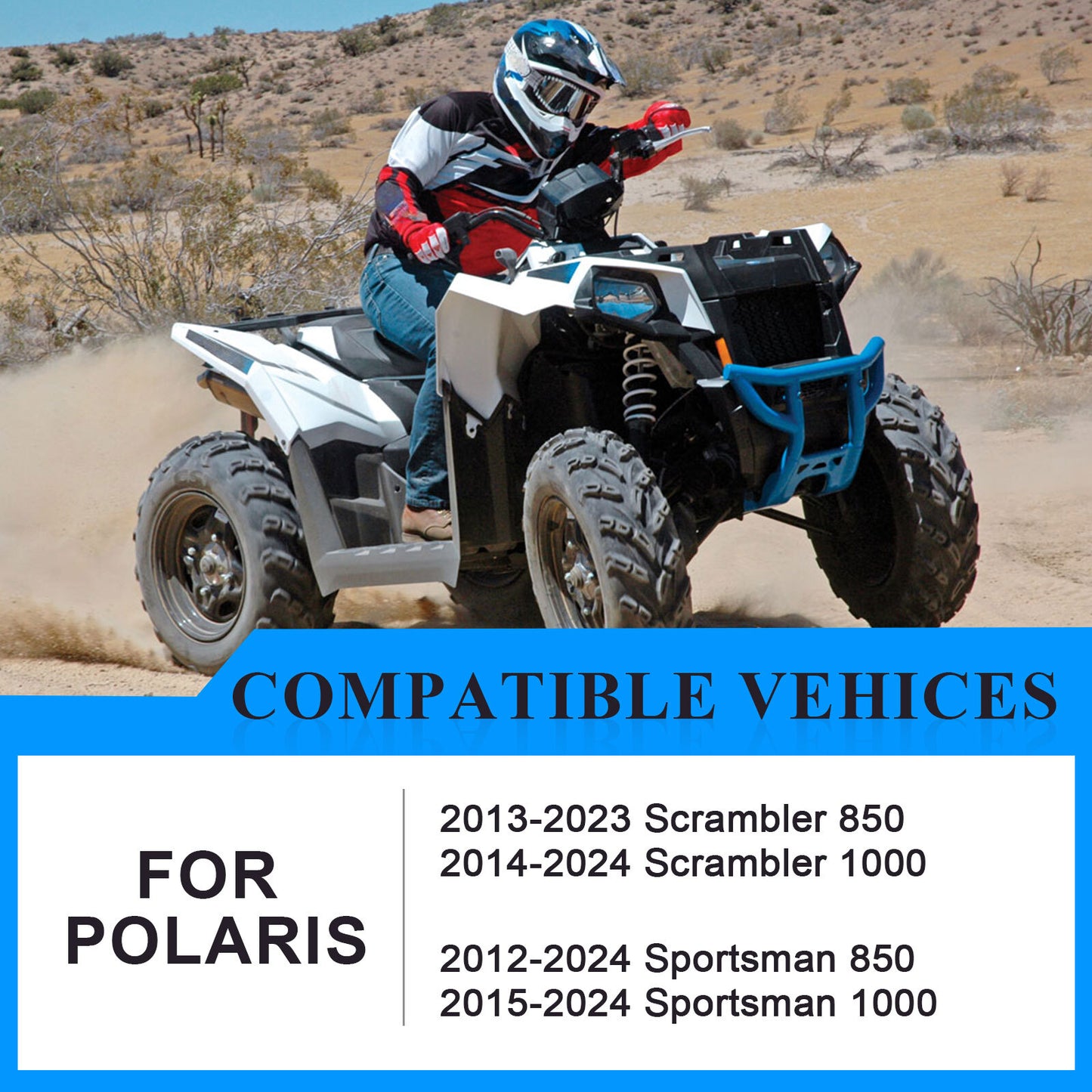 Ignition Coil & Spark Plug Wire Cap for Polaris Scrambler Sportsman (2015–2023)