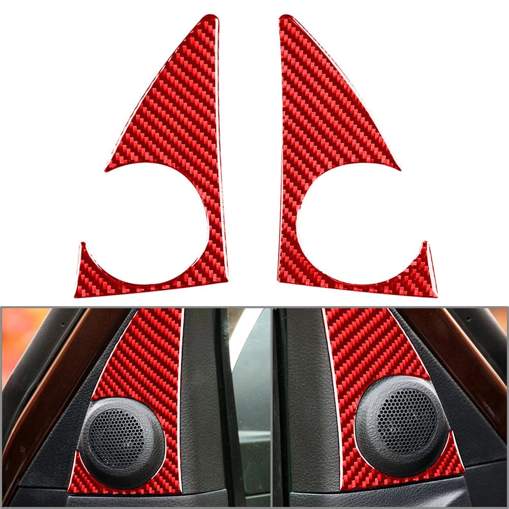Rear Cigarette Lighter Switch Cover Trim for Toyota Tundra (2014–2021) Carbon Red