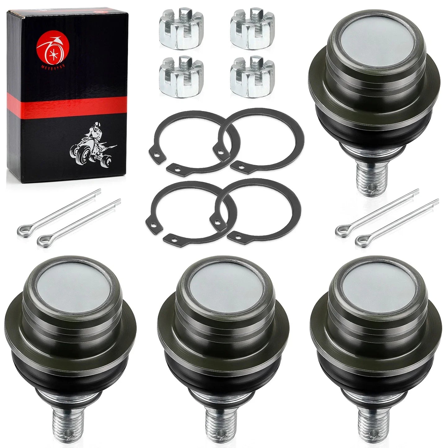 4x Upper & Lower Ball Joints for Suzuki KingQuad 750 LTA750X (2008–2023)