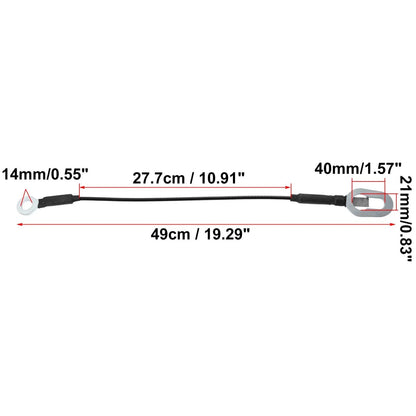 2 x Tailgate Cable Holders for Dodge Ram 1500 2500 (1994-2002)