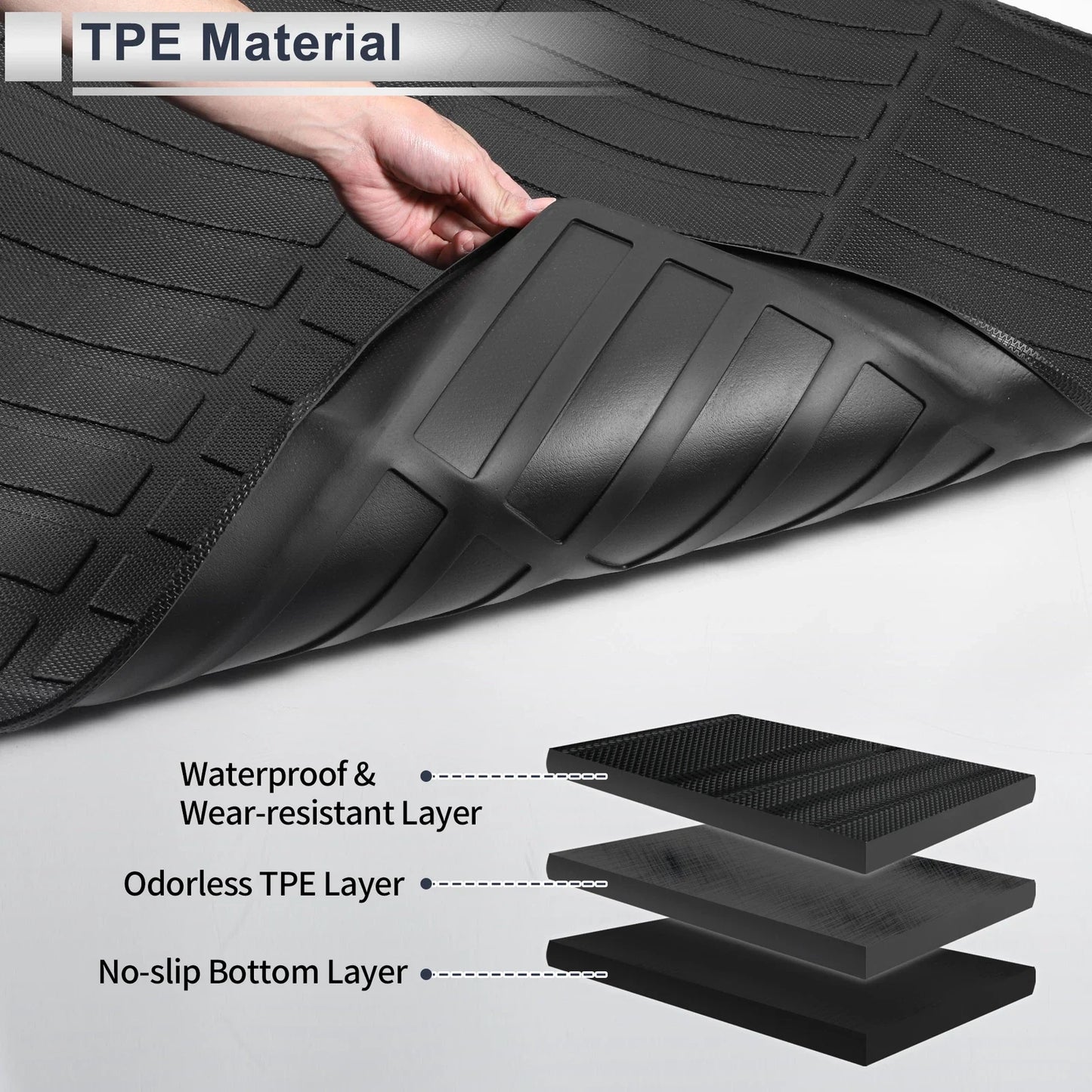 Cargo Liner Rear Trunk Mat for Mercedes Benz C-Class Sedan 2014-2020