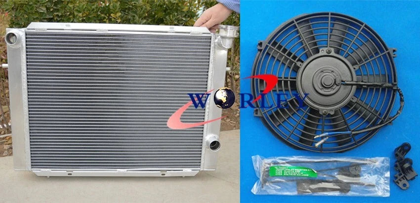 3 Row Aluminum Radiator with Fan for Holden Commodore VB VC VH VK (1979–1985)