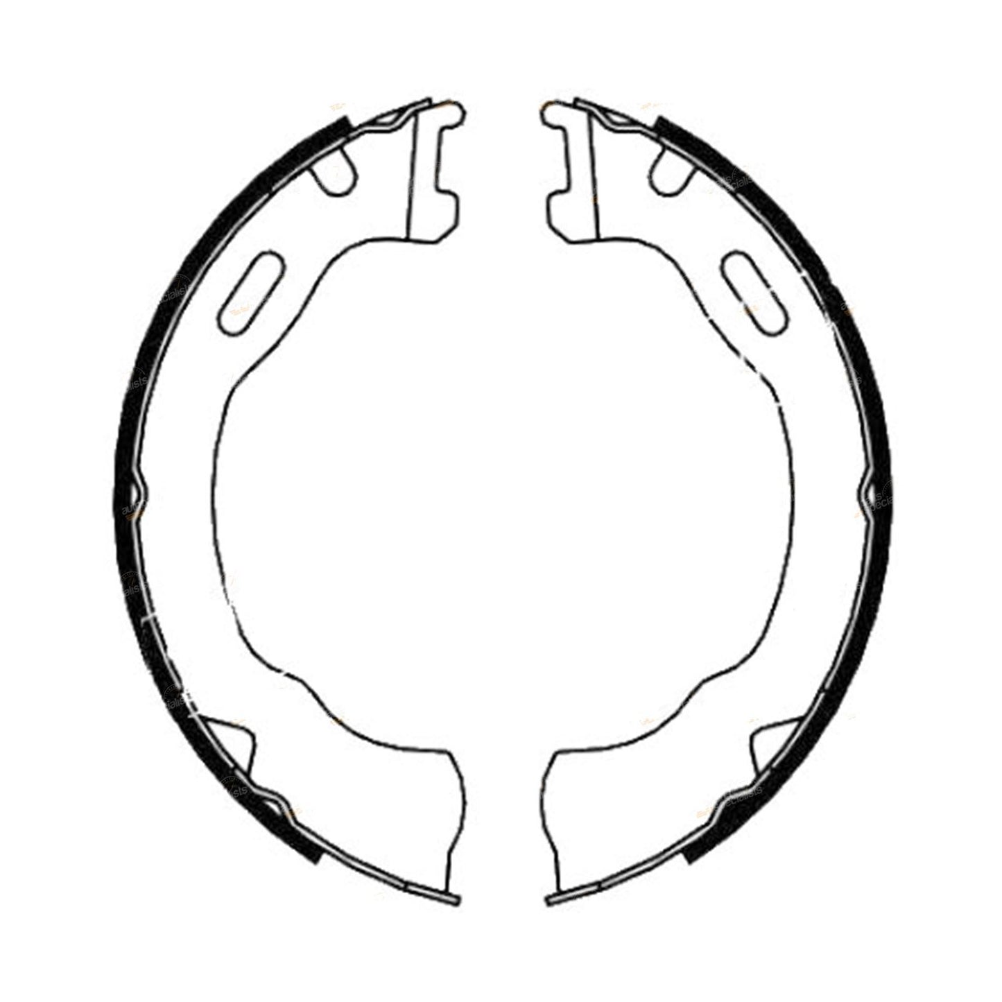 Set of 4 Hand Park Brake Shoes for Ford Explorer (2001–2010)