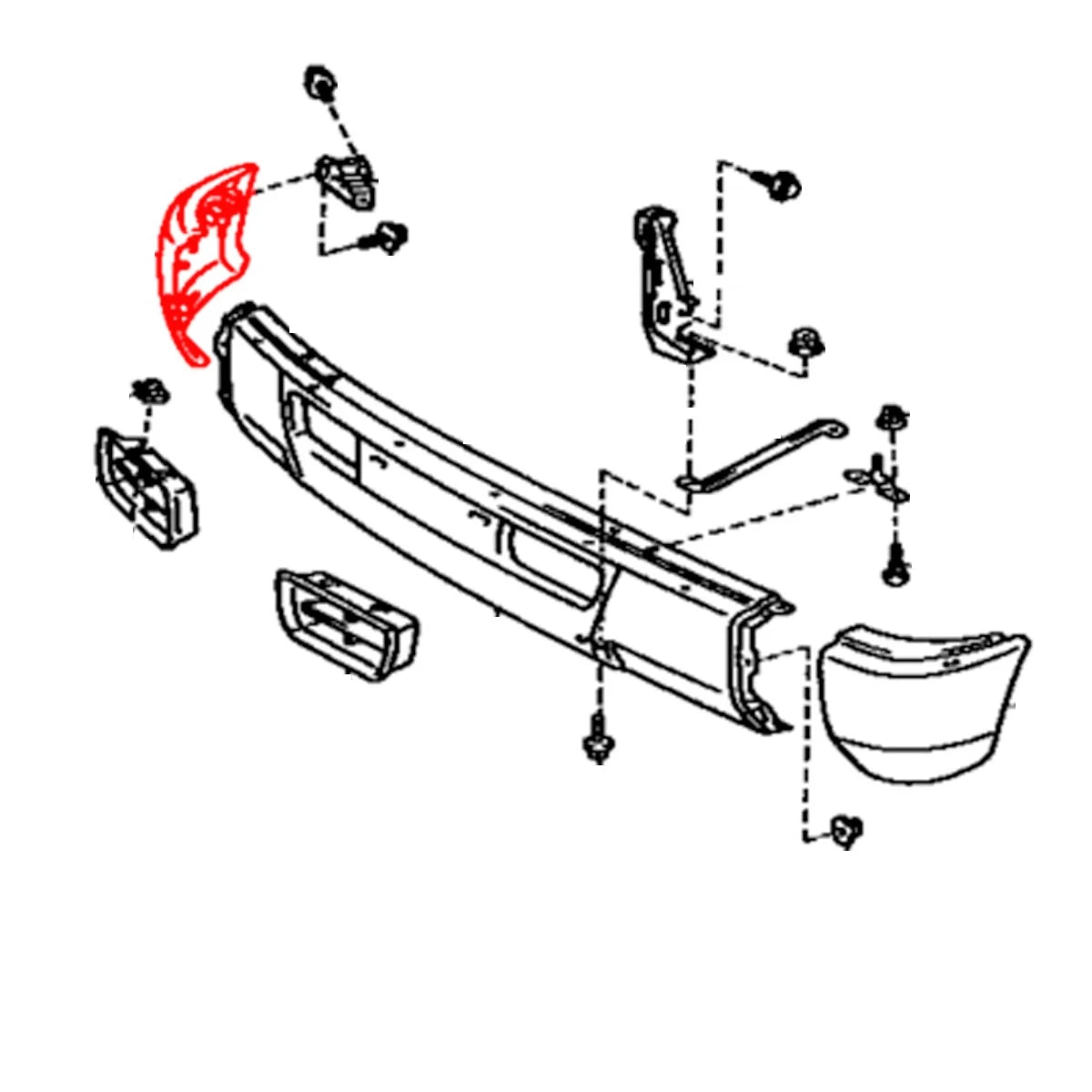 Bumper Extension Right for Toyota Land Cruiser FJ80 (1991–1997)