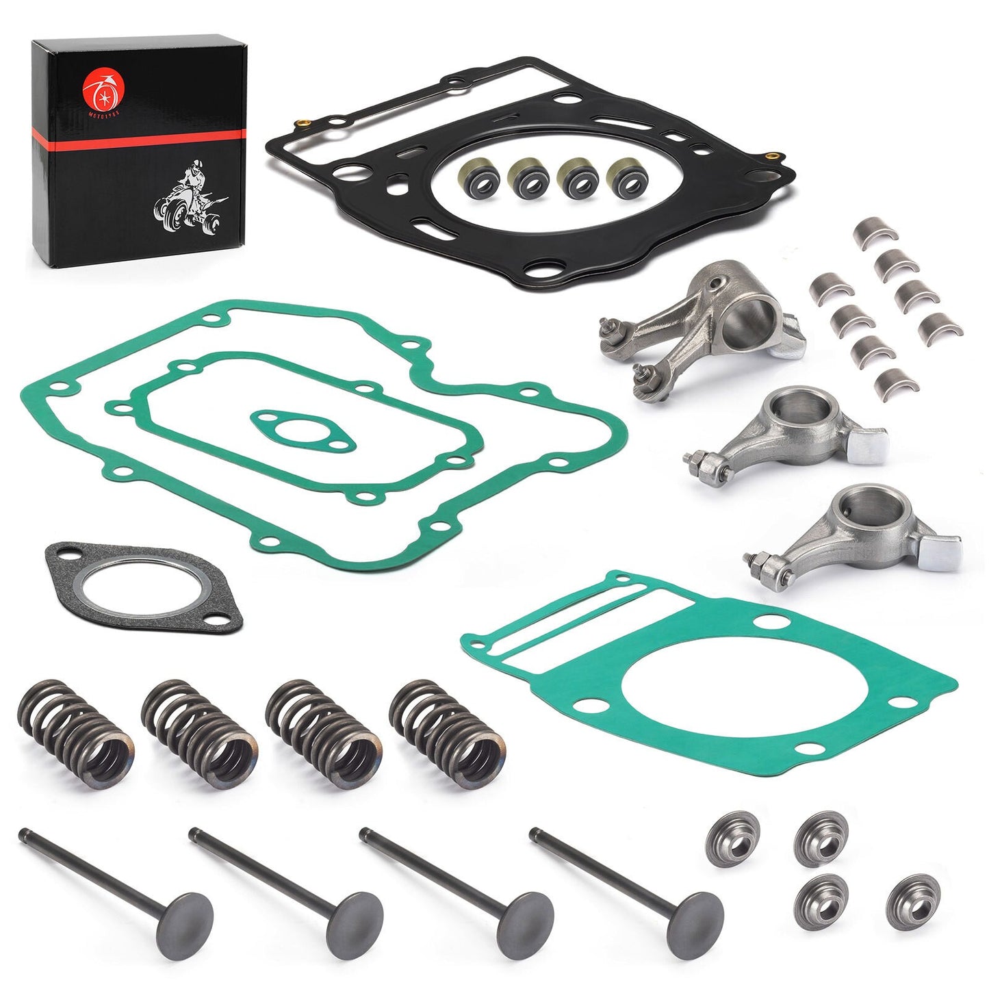 Rocker Arm Cylinder Head Gasket Valve Kit for Polaris Big Boss 500 (1998–2002)