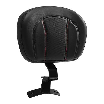 Black Front Rider Backrest for Harley Touring Road King Glide (2009-2023)