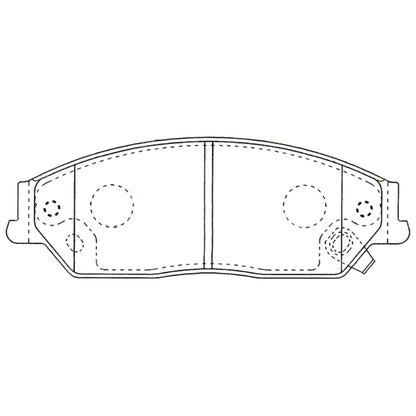 Set of 4 Bosch Front Disc Brake Pads for Toyota Aurion (2006–2017)