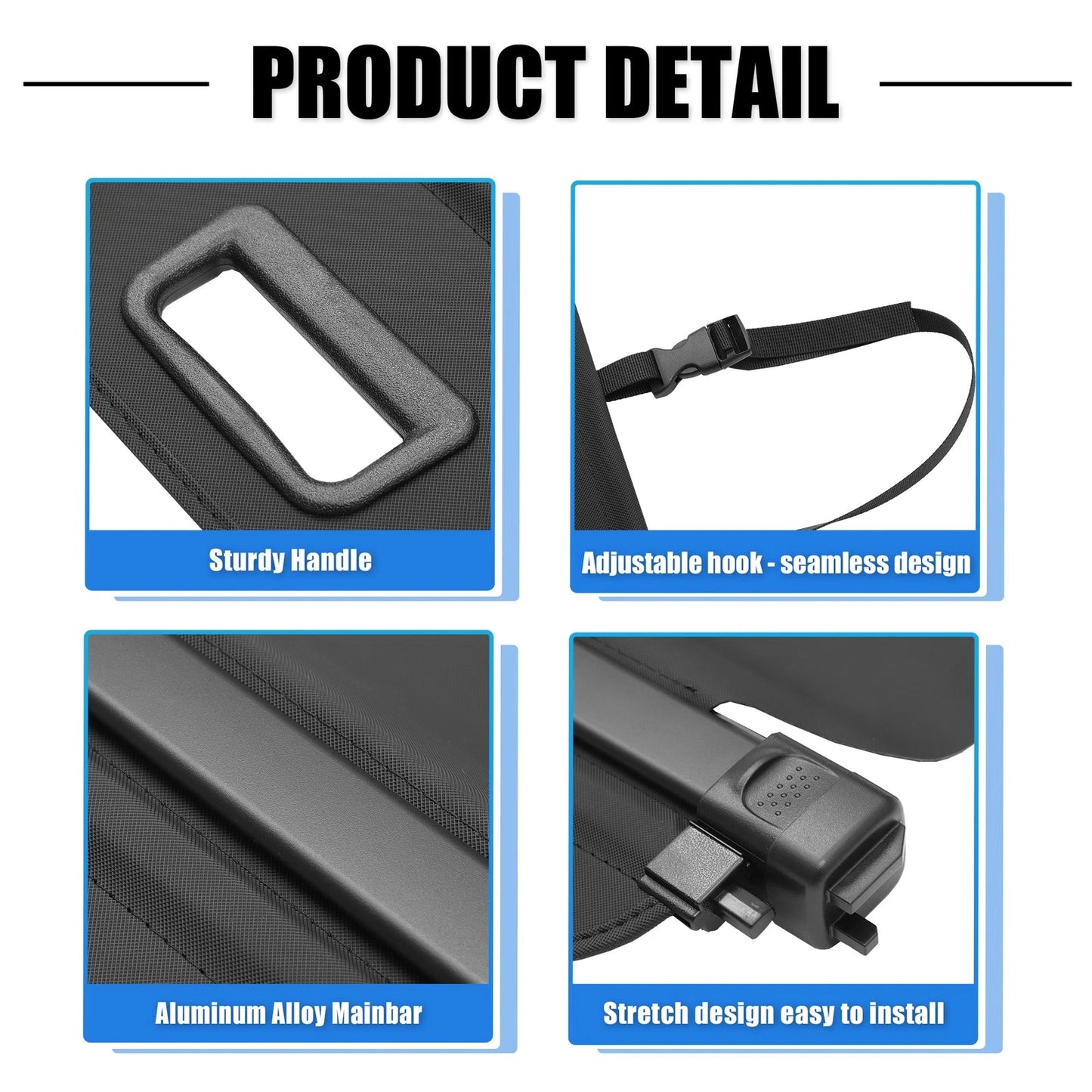 Cargo Cover for Honda HR-V (2015–2022) - Black Rear Trunk Shielding Shade