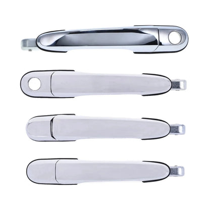 Set of 4 Chrome Outer Door Handles for Hyundai Tucson (2004–2010)