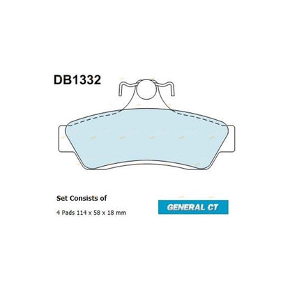 2 Rear Slotted Dimpled Disc Rotors + Brake Pads for Commodore (1997–2006)