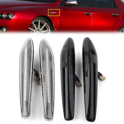 Dynamic LED Sequential Side Marker Lights for Alfa Romeo 159 Brera Spider (2006-2011)