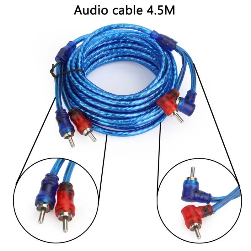 1500W 10 Gauge Amplifier Wiring Kit for Car Audio Systems (Fits Various Models)