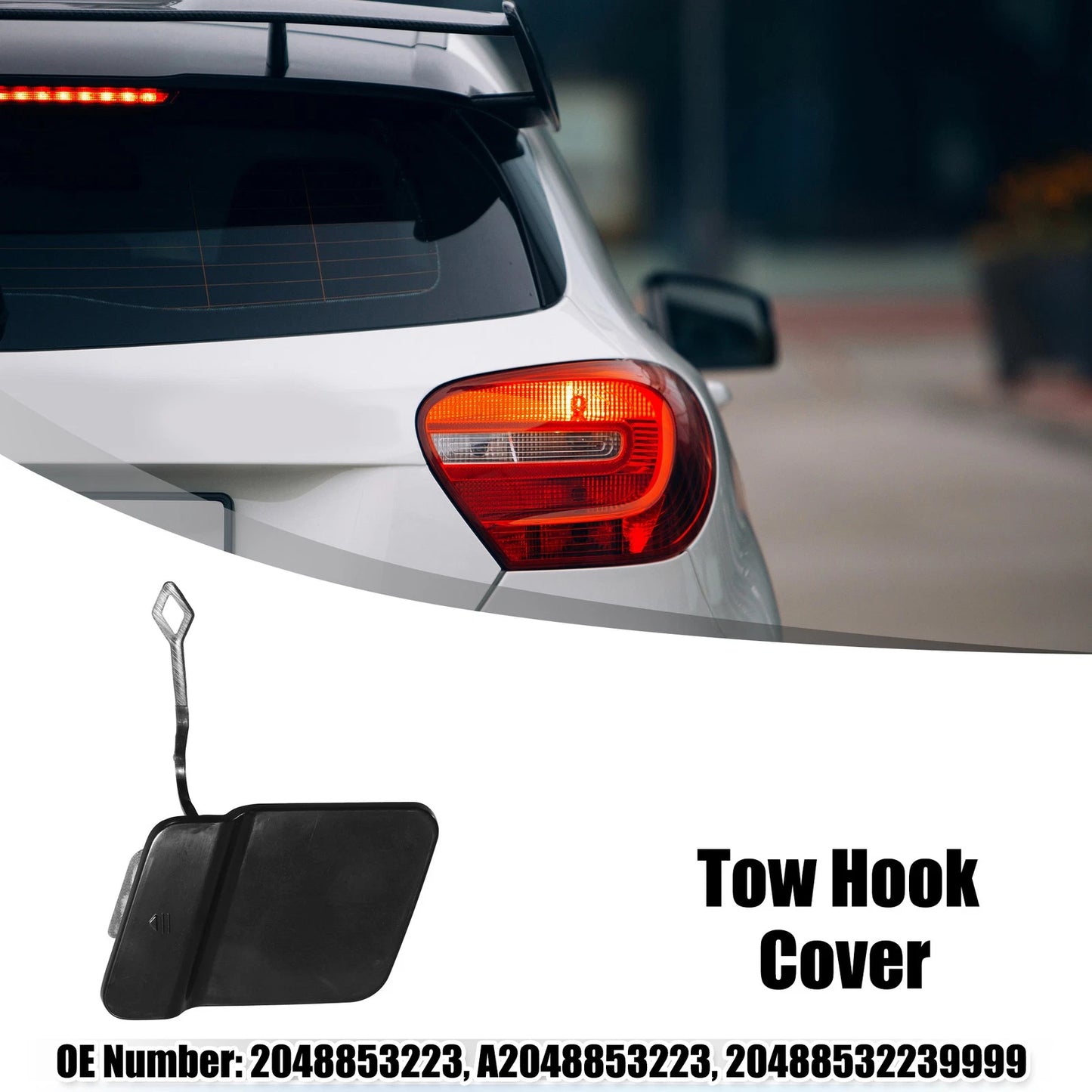 Tow Hook Eye Hole Cover for Mercedes Benz GLK350 (X204)