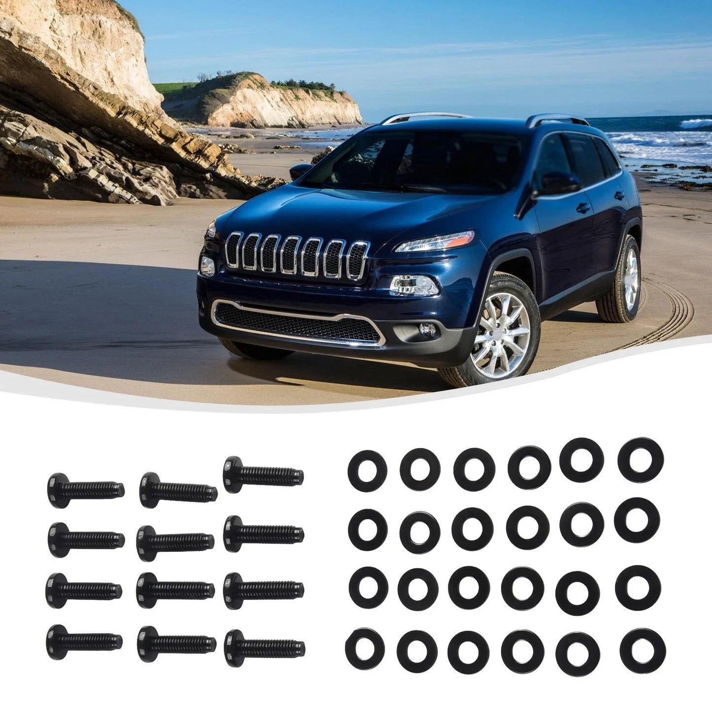 12PCS / M8 / Torx Bolts for Jeep Wrangler Windshield Frame Installation