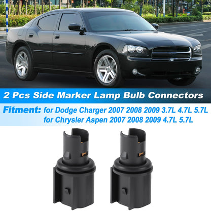 2X Side Marker Light Sockets for Dodge Charger (2007–2009) & Chrysler Aspen