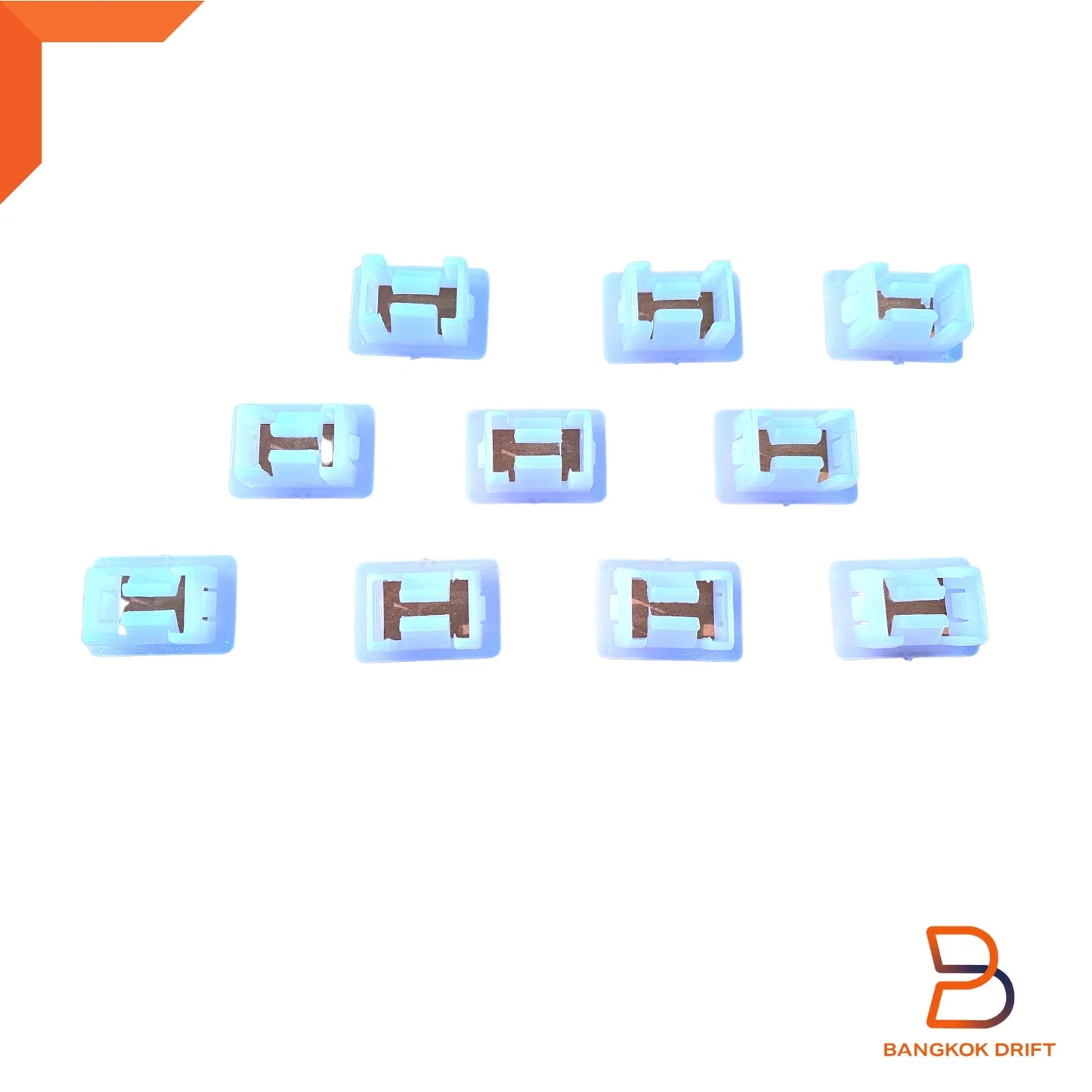 10 x Lower Grille Clips for Nissan Navara D22 (1997-2005)