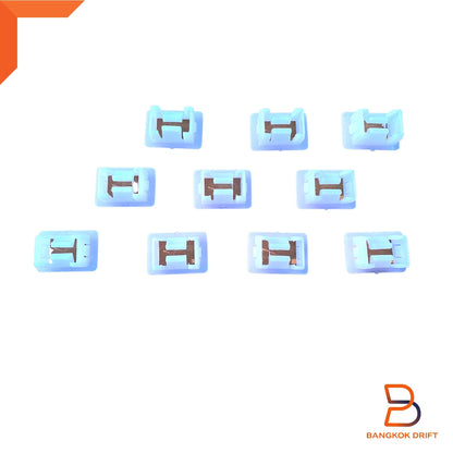 10 x Lower Grille Clips for Nissan Navara D22 (1997-2005)