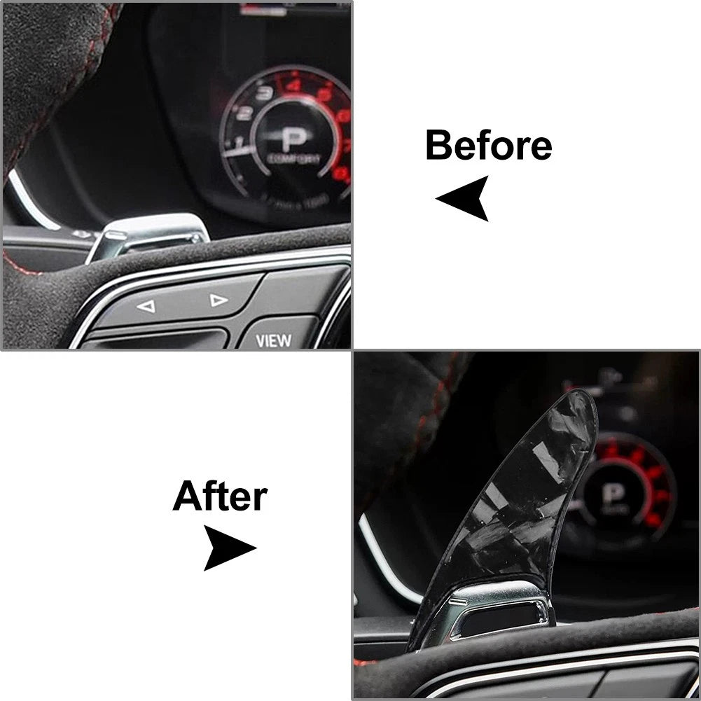 Rearview Mirror Anticollision Strip Cover Trim for Audi A4 B9 (2016–2023)