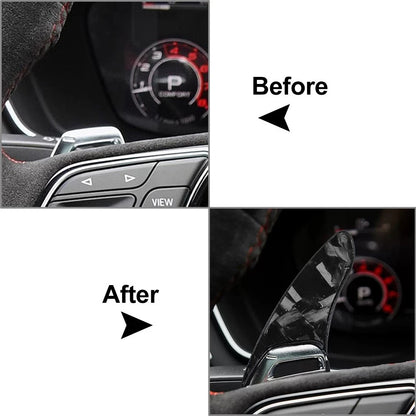Rearview Mirror Anticollision Strip Cover Trim for Audi A4 B9 (2016–2023)