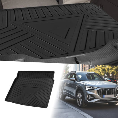 Flat Face Cargo Liner Rear Trunk Mat for Audi Q3 (2019–2024) TPE 1 Pc