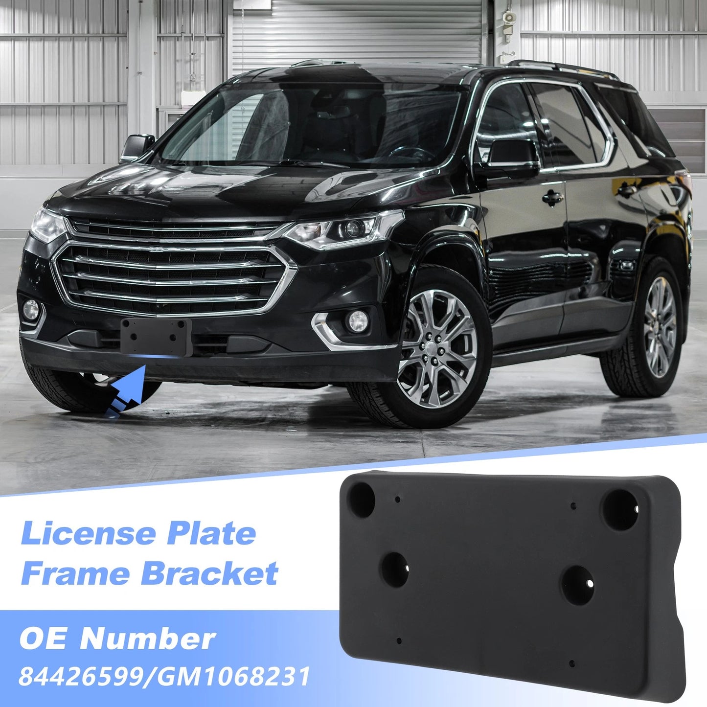 License Plate Bracket for Chevrolet Traverse (2022–2023) No. 84426599, GM1068231